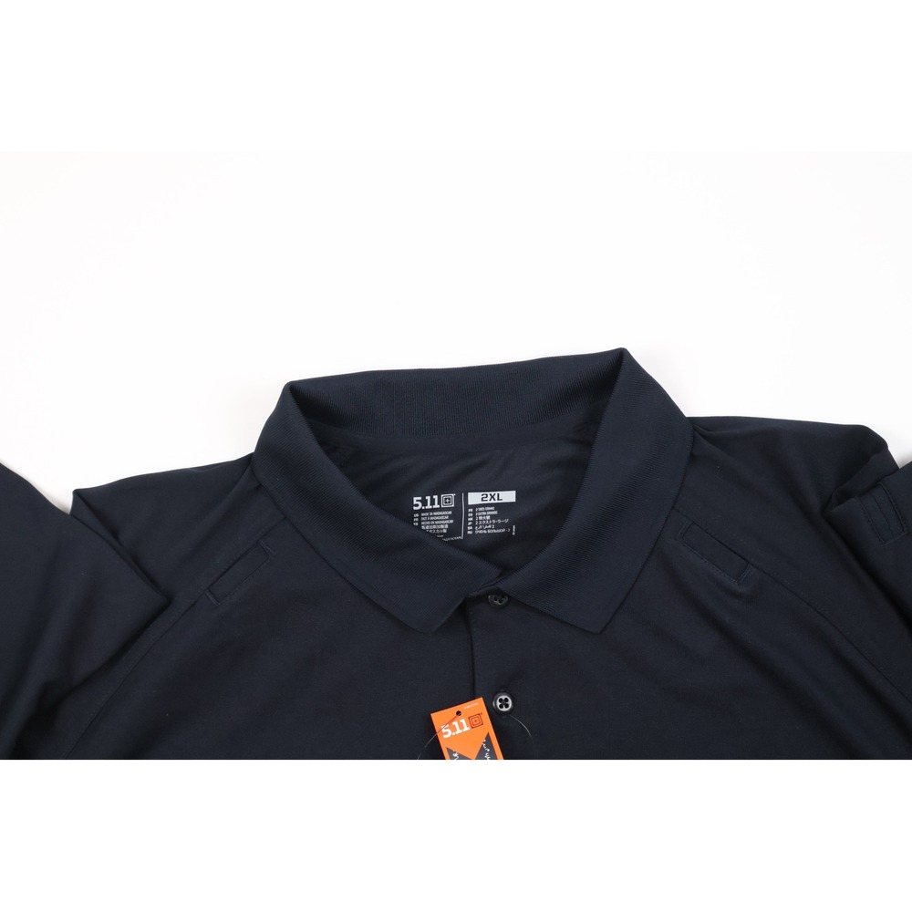 5.11 Tactical Performance SS Polo Dark Navy Solid 2XL NWT 71049 - Picture 4 of 7
